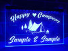 Happy Campers in Tent Personalized Illuminated Sign