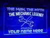 The Mechanic Legend Personalized Illuminated Sign