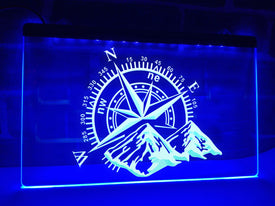 Head for the Mountains Illuminated Sign