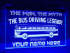 Bus Driving Legend Personalized Illuminated Sign