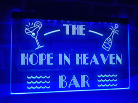 The Hope in Heaven Bar Illuminated Sign