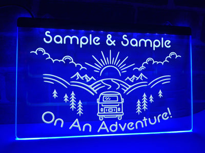 On An Adventure Personalized Illuminated Sign