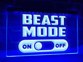 Beast Mode Illuminated Sign