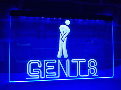 Gents Restroom Illuminated Sign