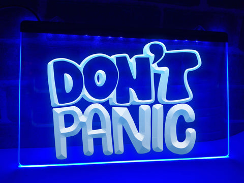 Image of Don't Panic Illuminated Sign