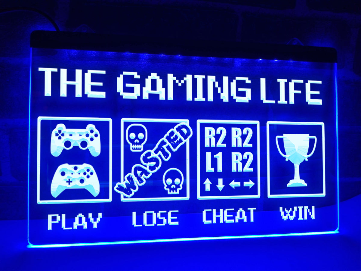 The Gaming Life Illuminated Sign