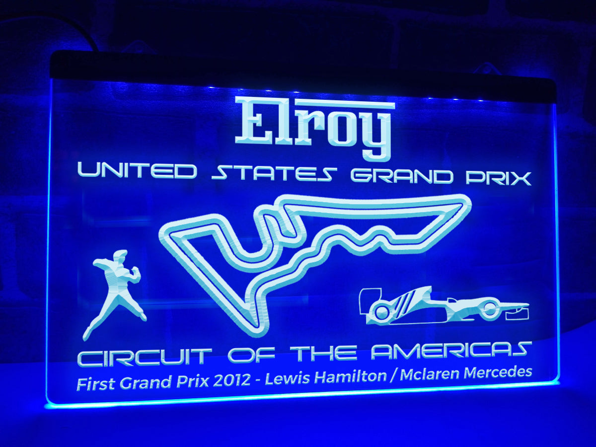 US Grand Prix Illuminated Sign