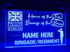 British Armed Forces Personalized Illuminated Sign
