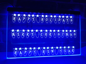 Happy Holidays Illuminated Sign