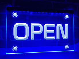 Open Illuminated Sign