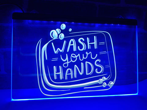 Image of Wash Your Hands Illuminated Sign