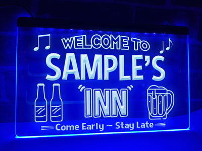 Welcome to My Inn Personalized Illuminated Sign