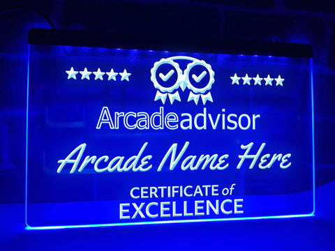 Image of Arcade Advisor Personalized Illuminated Sign