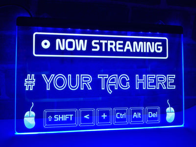 Now Streaming Personalized Illuminated Sign