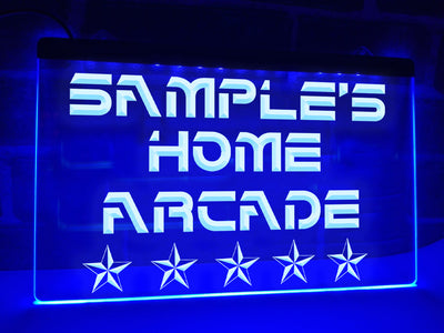 Home Arcade Personalized Illuminated Sign