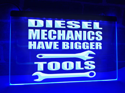 Image of Diesel Mechanics Illuminated Sign