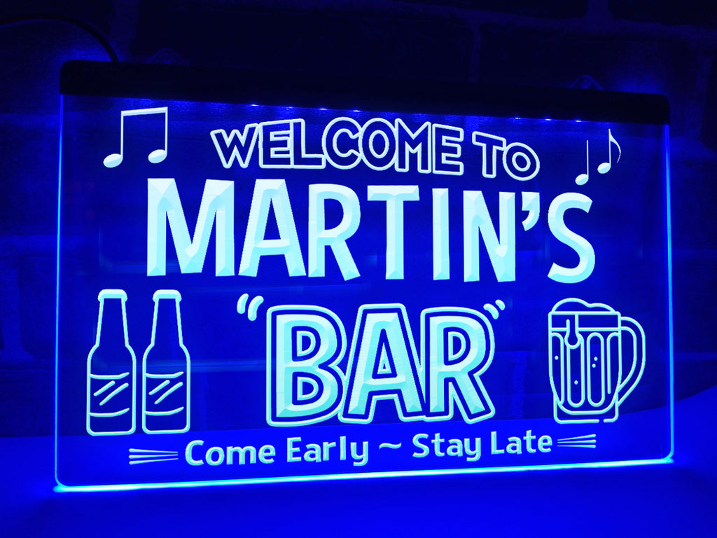 Welcome to My Bar Personalized LED Neon Sign – Dope Neons