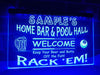 Home Bar and Pool Hall Personalized Illuminated Sign