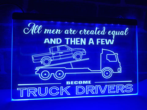 Tilt Truck Driver Illuminated Sign