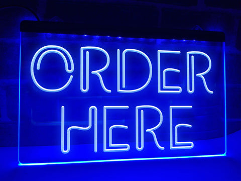 Image of Order Here Illuminated Sign