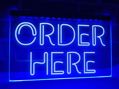 Order Here Illuminated Sign