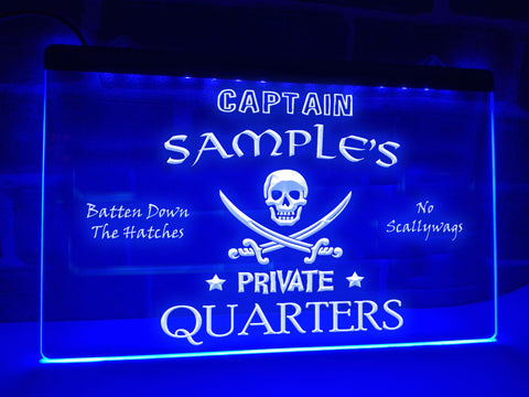 Image of Captain's Private Quarters Illuminated Sign