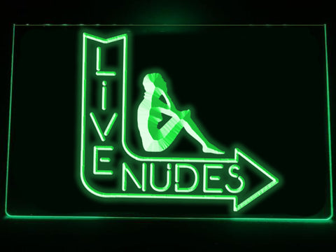 Image of Live Nudes Illuminated Sign