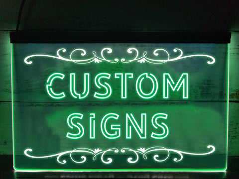 Your Design - Custom Two Tone Illuminated LED Neon Sign