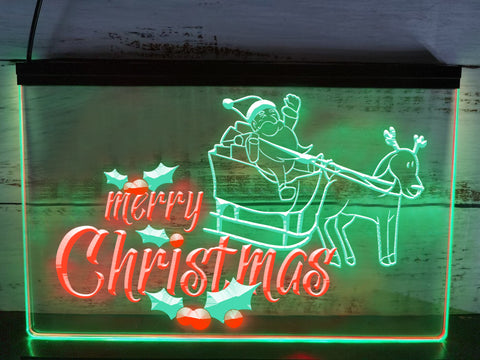 Image of Merry Christmas Two Tone Illuminated Sign