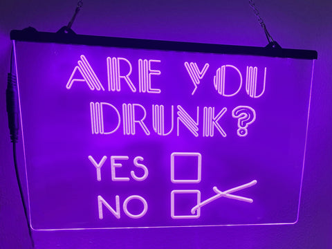 Image of Are You Drunk Illuminated Bar Sign