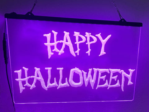 Image of Happy Halloween Illuminated Sign