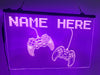 Game Controllers Personalized Illuminated Sign
