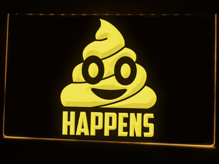 Sh!t Happens Funny Illuminated Sign