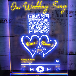 Our Wedding Song Personalized LED Neon Sign