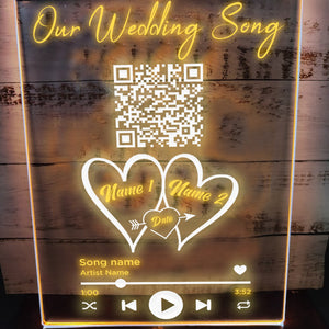 Our Wedding Song Personalized LED Neon Sign
