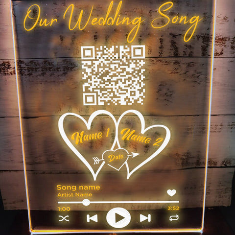 Image of Our Wedding Song Personalized LED Neon Sign