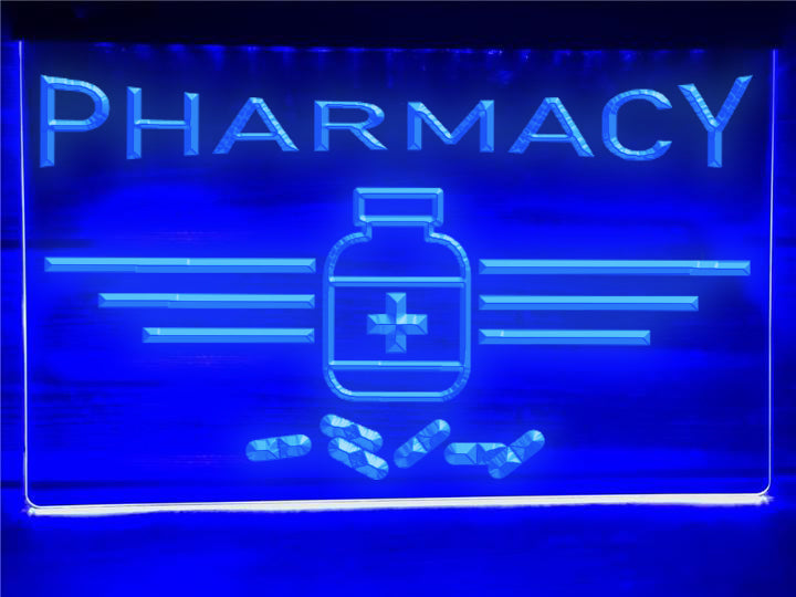 Pharmacy Medicine Illuminated Sign