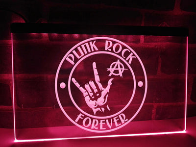 Punk Rock Forever Illuminated Sign