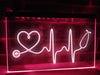 Stethoscope Heartbeat Illuminated Sign