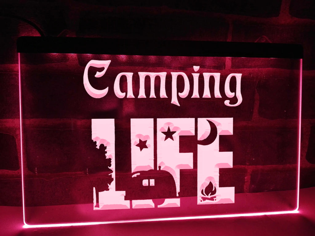 Bienvenue dans notre camping-car drôle illuminé LED Néon Sign