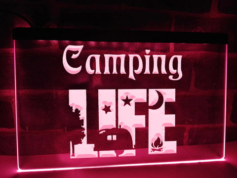 Image of Camping Life Illuminated Sign