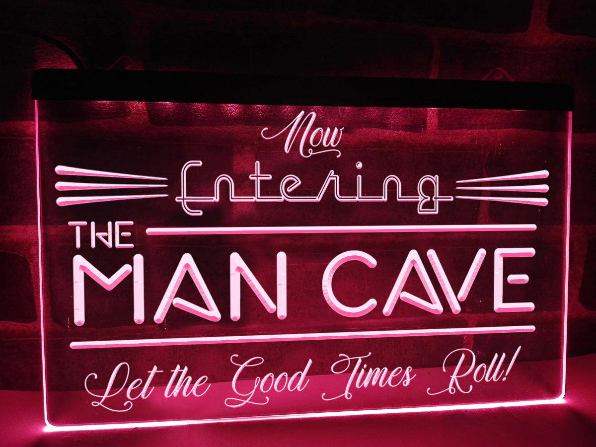 Now Entering the Man Cave Illuminated Sign