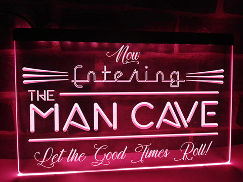 Image of Now Entering the Man Cave Illuminated Sign