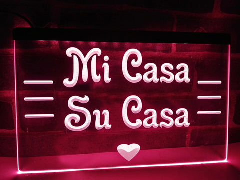 Image of Mi Casa Su Casa Illuminated Sign