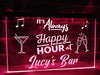 Happy Hour Bar Sign Pink