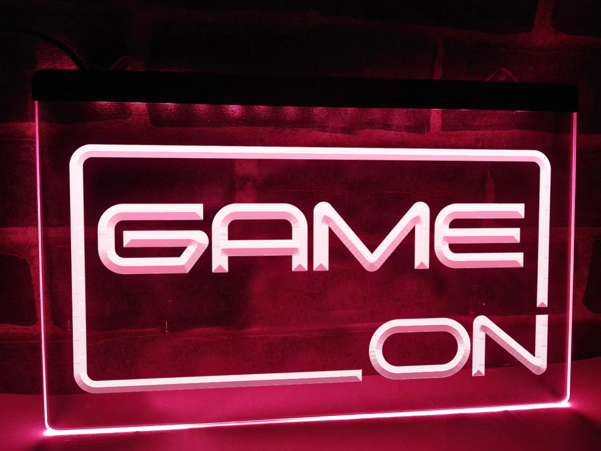 Game On Illuminated Gaming Sign