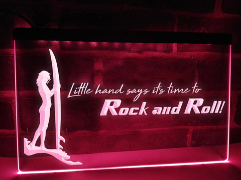 Time to Rock and Roll Illuminated Sign