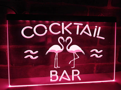 Neon cocktail bar sign