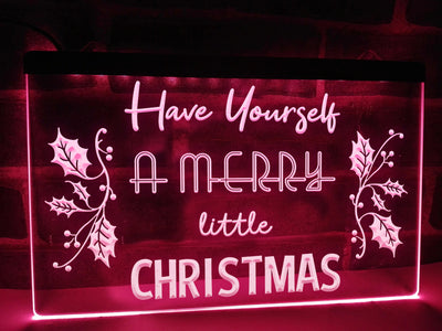 Merry Little Christmas Illuminated Sign
