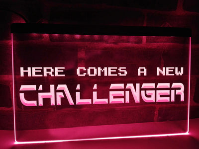 Here Comes A New Challenger Illuminated Sign
